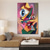 cheap Oil Paintings-Handpaint Pop Art Beautiful Modern Abstract Cubism People Portrait Paintings Canvas Painting Wall Art Home Decor No Frame