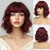 cheap Synthetic Trendy Wigs-Wigs for Women Short Wavy Wig with Bangs Wig with Dark Roots Medium Length Natural Synthetic Hair for Daily Party&amp;amp Cosplay