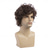 ieftine Peruci Bărbați-perucă creț pentru bărbați perucă scurtă stratificată maro perucă de păr sintetică Halloween cospaly