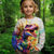 cheap Girl&#039;s Cotton T-shirts-Girls&#039; 3D Graphic Animal Dinosaur T shirt Tee Long Sleeve Spring Fall Fashion Basic Polyester Kids 4-12 Years Crew Neck Outdoor Casual Daily Regular Fit