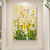 cheap Oil Paintings-Large Flower Landscape Oil Painting On Canvas Pastel Floral Painting Spring Flower Scenery Painting Large Wall Art Living Room Decor Colorful floral Oil Painting Large Wall Art flower oil painting