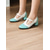 cheap 1950s-Women&#039;s Black and White Vintage Mary Jane Heels – Retro Style Block Heel Dress Shoes for Special Occasions