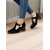 ieftine Semi-formal-pantofi de damă din catifea verde Mary Jane cu toc bloc cu cataramă fluture – încălțăminte elegantă de inspirație vintage pentru ocazii speciale