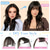 cheap Bangs-Clip in Bangs-Fake Bangs Hair Clip Wispy Bangs Hair Clip on Bangs For Women Clip Faux Bangs Hair Extensions Fringe With Temples Hairpieces Curved Bangs For Daily Wear