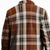 cheap Men&#039;s Shirt Jacket-Men&#039;s Plaid Fleece Shirt Shirt Jacket Overshirt Long Sleeve Vintage Casual Outdoor Street Daily Wear Fall &amp; Winter Turndown Collared Shirts Buttons 3D Print 2 Pockets Dark Brown Brown