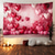 preiswerte Hochzeit-Hochzeitsdekorationen Hintergrund Fotowandbehang große Wandteppich Kunst Wanddekoration Decke Vorhang Heim Schlafzimmer Wohnzimmer Dekoration Liebesballons