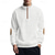 cheap Basic Sweatshirts-Men&#039;s Sweatshirt Quarter Zip Sweatshirt Black White Navy Blue Light Grey Dark Gray Half Zip Color Block Front Pocket Textured Sports &amp; Outdoor Daily Holiday Polyester Streetwear Basic Casual Spring