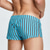 baratos Moda Íntima para Homem Confortável-Homens 1 pc Cueca Boxer Boxers Cintura elástica 50% algodão Respirável Macio Confortável Xadrez Bloco de cor Cintura Baixa Branco Amarelo