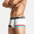 baratos Moda Íntima para Homem Confortável-Homens 1 pc Cueca Boxer Boxers Patchwork Elastano Respirável Macio Confortável Bloco de cor Letra Cintura Média Preto Branco