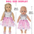 cheap Dolls-2 pcs American Doll Clothes Gift for 18 inch Doll Clothes and Accessories Including Coat and Dress(WITHOUT DOLL)