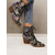 tanie Buty do kostki-damskie botki ze sznurowadłami i haftem kwiatowym - żywy różowy satynowy obcas na grubym obcasie, idealne na co dzień, na imprezę lub do stylizacji boho-chic