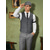 cheap Outfits-Retro Vintage Roaring 20s 1920s Outfits Waistcoat Accessories Set Gentleman Gangster Men&#039;s Carnival Costume 8 PCS Christmas Halloween Carnival Masquerade Cocktail Party Theme Party Adults&#039; Cravat