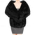 cheap Faux Fur Wraps-Winter Faux Fur Long Shawl Cloak Stretchy Satin Glove Opera Bridal Dance Gloves for Women Wedding Dress Party Coat