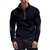 cheap Basic Sweatshirts-Men&#039;s Sweatshirt Quarter Zip Sweatshirt Black White Navy Blue Light Grey Dark Gray Half Zip Color Block Front Pocket Textured Sports &amp; Outdoor Daily Holiday Polyester Streetwear Basic Casual Spring