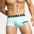 baratos Moda Íntima para Homem Confortável-Homens 1 pc Cueca Boxer Boxers Patchwork Elastano Respirável Macio Confortável Bloco de cor Letra Cintura Média Preto Branco