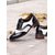 economico Scarpe oxford da donna-scarpe oxford brogue nere e bianche da donna - scarpe eleganti vintage in similpelle bicolore con punta a coda di rondine per occasioni formali