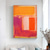 cheap Abstract Paintings-Yellow red set of 3 canvas Mark Rothko Hand-painted Oil Paintings Famous Colorful Rothko Handmade Minimalism art Painting Home Decor Gallery Wall Stretched Frame Ready to Hang