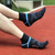 billiga herrstrumpor-Herr 2 par Multipack Socka Crew strumpor Löparstrumpor Vardagliga strumpor Svart Blå Färg Rand Sport &amp; Utomhus Dagligen Semester Grundläggande Medium Vår Höst Mode Ledigt