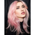 cheap Celebrity Wigs-Megan Fox Inspired Wig Wavy Asymmetrical Wig Medium Length Pink Synthetic Hair Women&#039;s Fashionable Design Soft Natural Pink