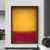 cheap Abstract Paintings-Yellow red set of 3 canvas Mark Rothko Hand-painted Oil Paintings Famous Colorful Rothko Handmade Minimalism art Painting Home Decor Gallery Wall Stretched Frame Ready to Hang