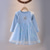 ieftine Rochii Casual-Copii Fete Rochie Fulg zăpadă Emoji Manșon Lung În aer liber Petrecere Dantelă Elegant Modă Zilnic Poliester Lungime Genunchi Rochie casual Toamnă Iarnă 4 ani + Roz Îmbujorat Albastru Deschis