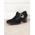 ieftine Semi-formal-pantofi de damă din catifea verde Mary Jane cu toc bloc cu cataramă fluture – încălțăminte elegantă de inspirație vintage pentru ocazii speciale