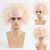 billige Festparykker-kort fluffy syntetisk hår rød klovn horror halloween cosplay parykker for menn voksen