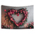 cheap Wedding-Wedding Decorations Backdrop Photograph Wall Hanging Large Tapestry Art Mural Decor Blanket Curtain Home Bedroom Living Room Decoration Roses Heart