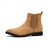 cheap Men&#039;s Boots-Men&#039;s Classic Tan Suede Chelsea Boots with Elastic Panels - Comfortable Slip-On Ankle Boots for Casual and Formal Occasions