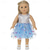 cheap Dolls-2 pcs American Doll Clothes Gift for 18 inch Doll Clothes and Accessories Including Coat and Dress(WITHOUT DOLL)