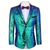 cheap Tops-Retro Vintage 1980s Shiny Metallic Tuxedo Suits &amp; Blazers Disco Sequins Men&#039;s Carnival Costume Christmas Halloween Carnival Cocktail Party Theme Party Pride Parade Adults&#039; Coat