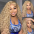 cheap Human Hair Lace Front Wigs-Remy Human Hair 5x5 Closure 13x4 Lace Front Wig Free Part Brazilian Hair Curly Blonde Wig 130% 150% Density with Baby Hair 100% Virgin Glueless Pre-Plucked For Women Long Human Hair Lace Wig