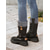 cheap Snow &amp; Winter Boots-Women&#039;s Brown Lace-Up Winter Boots – Faux Leather, Knit Cuff Design, Insulated Lining, Rugged Sole for Cold Weather and Outdoor Adventures
