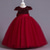 abordables Vestidos con estampado floral-Vestido de Niña Florista niños Chica vestido de princesa Rendimiento Boda Fiesta Elegante Hermosa Lentejuelas Malla Color sólido Manga Corta Cuello Barco Rosa Rojo 4 años +