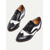 economico Scarpe oxford da donna-scarpe oxford brogue nere e bianche da donna - scarpe eleganti vintage in similpelle bicolore con punta a coda di rondine per occasioni formali