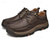 cheap Semi-Formal-Men&#039;s Brown Faux Leather Hiking Shoes with Lace-Up Closure - Comfortable and Durable Perfect for Outdoor Adventures