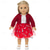 cheap Dolls-2 pcs American Doll Clothes Gift for 18 inch Doll Clothes and Accessories Including Coat and Dress(WITHOUT DOLL)