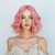 cheap Synthetic Trendy Wigs-Wavy Wigs for Women Short Shoulder Length Middle Part Curly Wavy Bob Wig Natural Looking Synthetic Heat Resistant Fiber Wig for Daily Party Use