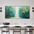 cheap Landscape Paintings-3D Green Forest Painting canvas hand painted wall art tree canvas abstract painting autumn painting handmade Narrow wall decoroversize Large Abstract Blue Wall Decor tree landscape paintings