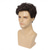 cheap Mens Wigs-Mens Short Curly Brown Wig Synthetic Halloween Party Cosplay Costume Full Wigs for Men