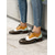 cheap Women&#039;s Oxfords-Women&#039;s Multicolor Brogue Oxford Shoes with Chevron Pattern and Contrasting Faux Leather Panels – Vintage-Inspired Lace-Up Flats