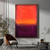 cheap Abstract Paintings-Yellow red set of 3 canvas Mark Rothko Hand-painted Oil Paintings Famous Colorful Rothko Handmade Minimalism art Painting Home Decor Gallery Wall Stretched Frame Ready to Hang