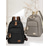 abordables Sacs à dos de Collège-Sac à dos imperméable en nylon pour femme, doté de multiples poches zippées, sac à dos léger et décontracté idéal pour les cours, le travail, les voyages et les trajets quotidiens.