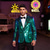 cheap Tops-Retro Vintage 1980s Shiny Metallic Tuxedo Suits &amp; Blazers Disco Sequins Men&#039;s Carnival Costume Christmas Halloween Carnival Cocktail Party Theme Party Pride Parade Adults&#039; Coat