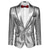 cheap Tops-Retro Vintage 1980s Shiny Metallic Tuxedo Suits &amp; Blazers Disco Sequins Men&#039;s Carnival Costume Christmas Halloween Carnival Cocktail Party Theme Party Pride Parade Adults&#039; Coat