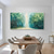 cheap Landscape Paintings-3D Green Forest Painting canvas hand painted wall art tree canvas abstract painting autumn painting handmade Narrow wall decoroversize Large Abstract Blue Wall Decor tree landscape paintings