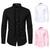 economico Camicie eleganti da uomo-Per uomo Camicie Camicie da smoking Liscio Matrimonio Esterno Nero Bianco Rosa Manica lunga Collo ripiegabile Estate Primavera Abbigliamento