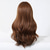 cheap Synthetic Trendy Wigs-Synthetic Wig Uniforms Career Costumes Princess Body Wave Layered Haircut Neat Bang Machine Made Wig 24 inch Dark Brown Synthetic Hair Women&#039;s Cosplay Party Fashion Dark Brown