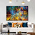 cheap Landscape Paintings-Large handmade Abstract City Painting handmade Urban Art Painting hand painted City Skyline autumn Painting New York Skyline forest oil painting New York city paintings Wall Art Abstract Painting