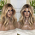 cheap Human Hair Lace Front Wigs-Remy Human Hair 5x5 Closure 13x4 Lace Front Wig Free Part Peruvian Hair Wavy Multi-color Wig 130% 150% Density Ombre Hair Highlighted / Balayage Hair Natural Hairline Glueless For Women Long Human